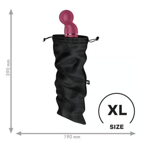Мешочек для хранения секс игрушек черный Treasure Bag, XL Satisfyer