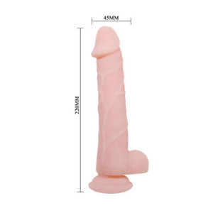 Реалистичный фаллоимитатор на присоске Baile Super Dildo 20 см (иной угол)