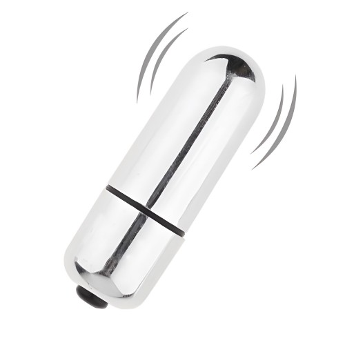 Серебристая вибропуля X-Basic Bullet Mini