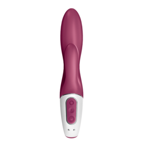 Смарт-вибратор для точки G с клиторальным стимулятором бордовый Heated Affair Satisfyer