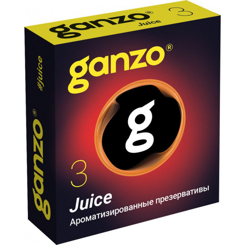 Ароматизированные презервативы Ganzo Juice (3 шт)