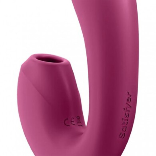 Смарт-вибратор с вакуумно-волновым стимулятором клитора розовый Sunray Satisfyer