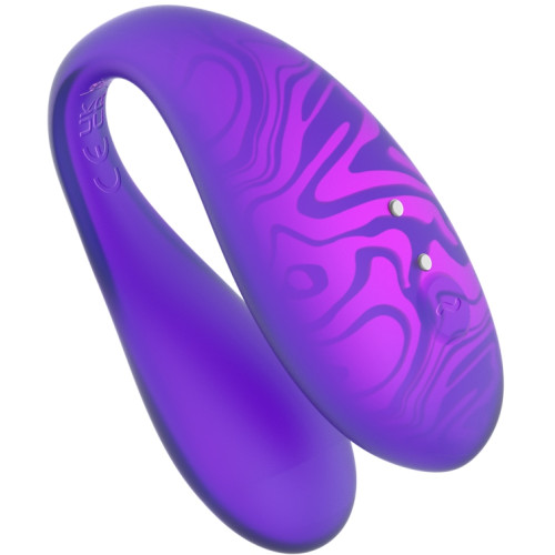 Парный вибромассажер TWIN+ Purple с управлением через приложение