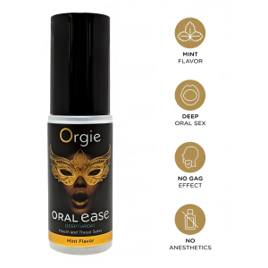 Оральный спрей для глубокого минета с охлаждающим эффектом ORGIE Oral Ease Deepthroat 15 мл (иной угол)