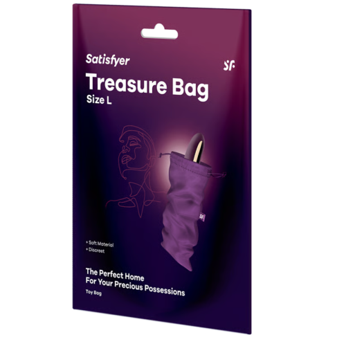 Мешочек для хранения секс игрушек фиолетовый Treasure Bag, L Satisfyer