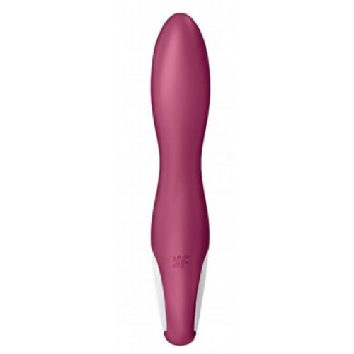 Смарт-вибратор для точки G с клиторальным стимулятором бордовый Heated Affair Satisfyer