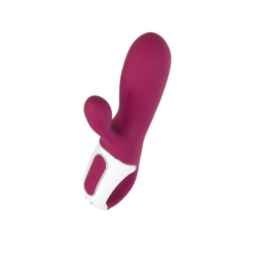 Смарт вибратор-кролик с подогревом бордовый Hot Bunny Satisfyer