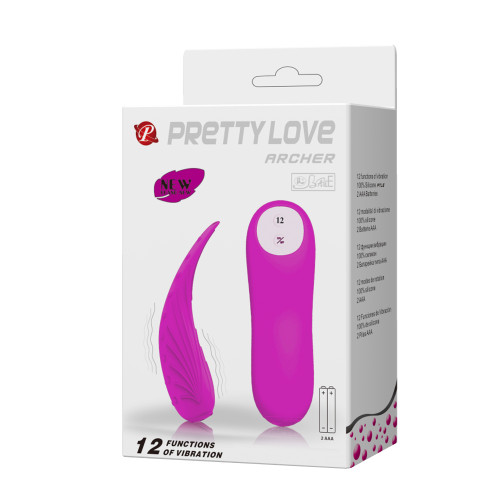 Изогнутый вибратор для точки G с рельефным «крылом» Pretty Love Archer