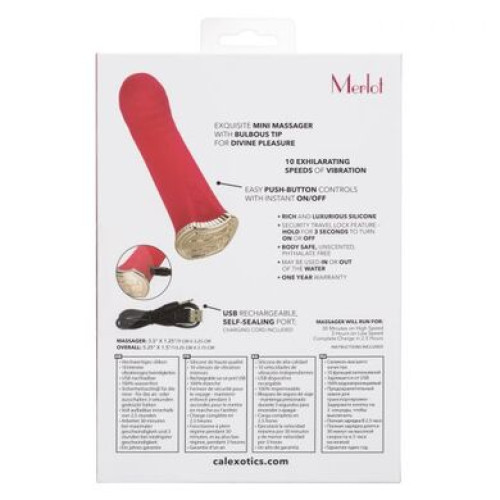 Мини вибратор для стимуляции G-точки Uncorked Merlot