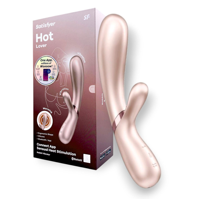 Смарт-вибратор с функцией нагрева бежевый Hot Satisfyer