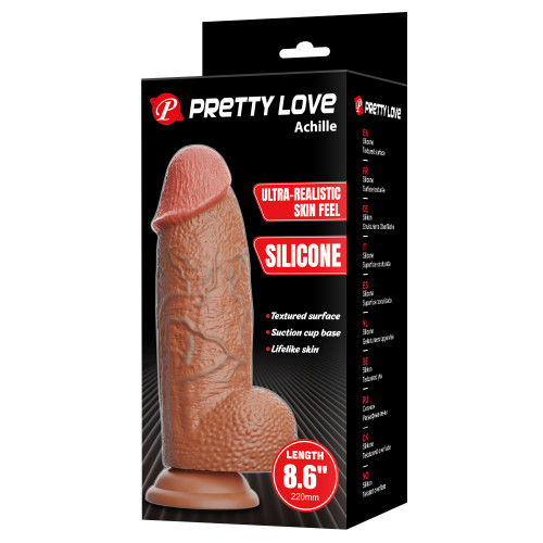 Реалистичный фаллоимитатор на присоске Pretty Love Achille