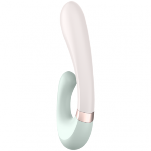 Смарт-вибратор с функцией нагрева мятный Heat Wave Satisfyer
