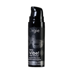 Жидкий вибратор с усиленным эффектом вибрации ORGIE Sexy Vibe High Voltage 15 мл (иной угол)