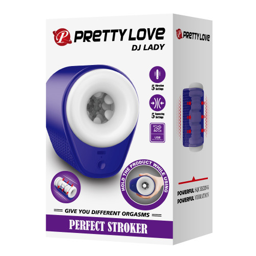 Мастурбатор-строкер автоматический Pretty Love DJ Lady