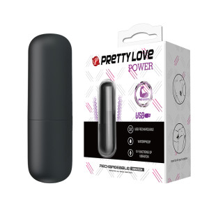 Перезаряжаемая вибропуля Pretty Love Power Черная
