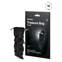 Мешочек для хранения секс игрушек черный Treasure Bag M Satisfyer