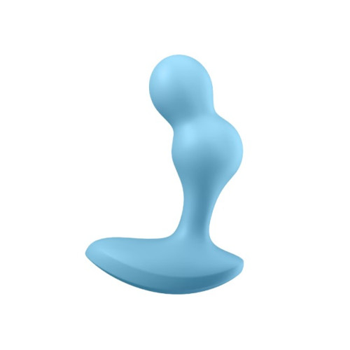 Анальный смарт-стимулятор с вибрацией голубой Deep Diver Satisfyer