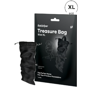Мешочек для хранения секс игрушек черный Treasure Bag, XL Satisfyer