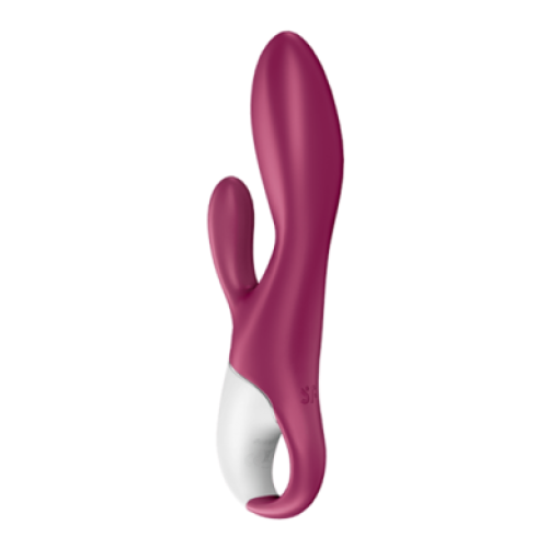 Смарт-вибратор для точки G с клиторальным стимулятором бордовый Heated Affair Satisfyer
