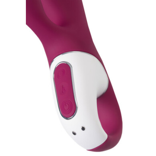 Смарт вибратор-кролик с подогревом бордовый Hot Bunny Satisfyer