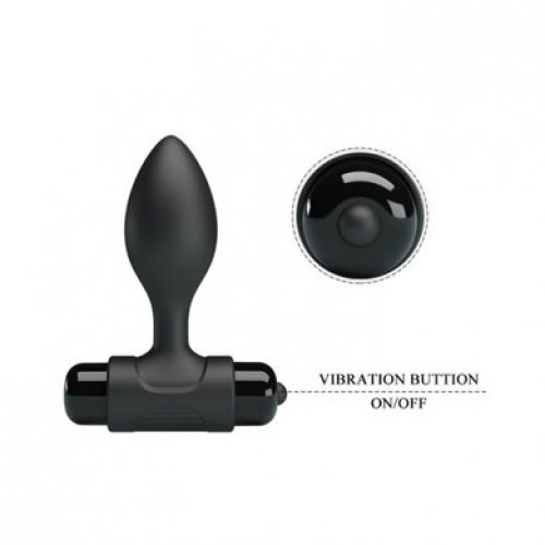 Анальная пробка с вибрацией и T-образным основанием Pretty Love Vibro Butt Plug