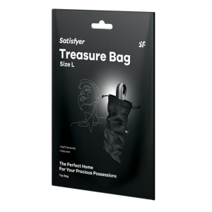Мешочек для хранения игрушек черный Treasure Bag, L Satisfyer (иной угол)