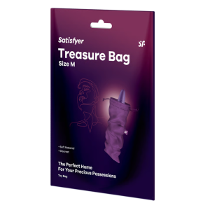 Мешочек для хранения секс игрушек фиолетовый Treasure Bag, M Satisfyer (иной угол)