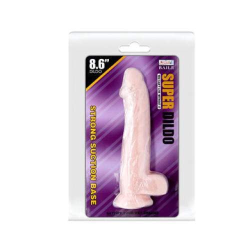 Реалистичный фаллоимитатор на присоске Baile Super Dildo 20 см