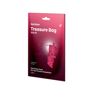 Мешочек для хранения секс игрушек розовый Treasure Bag M Satisfyer (иной угол)