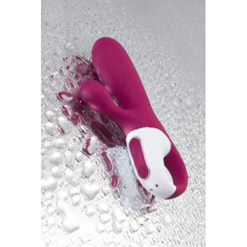 Смарт вибратор-кролик с подогревом бордовый Hot Bunny Satisfyer