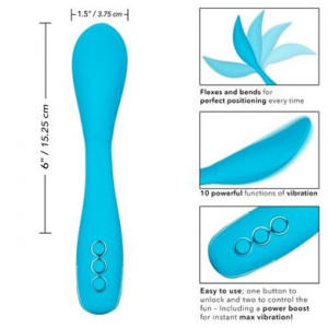 Оригинальный гнущийся вибратор California Dreaming Palm Springs Pleaser (иной угол)