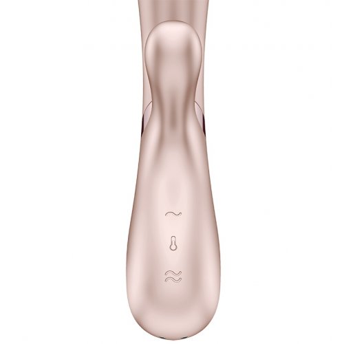 Смарт-вибратор с функцией нагрева бежевый Hot Satisfyer
