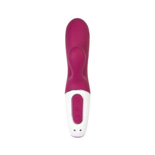 Смарт вибратор-кролик с подогревом бордовый Hot Bunny Satisfyer