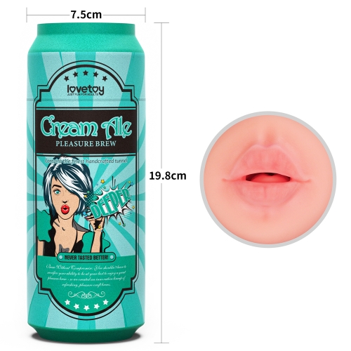 Мастурбатор-ротик в банке LoveToy Pleasure Brew Cream Ale
