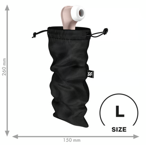 Мешочек для хранения игрушек черный Treasure Bag, L Satisfyer