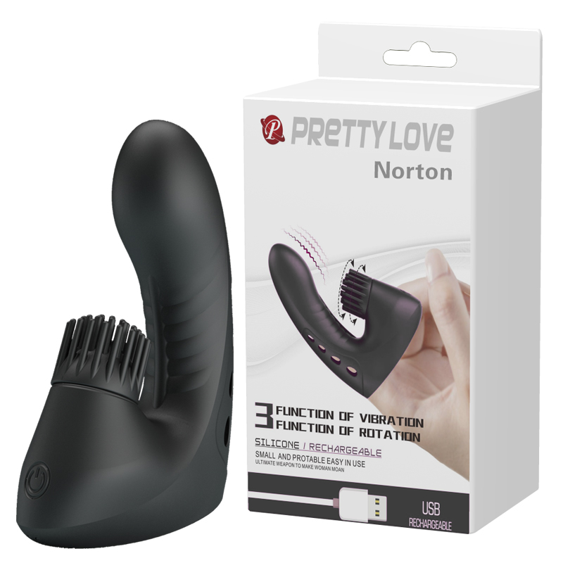 Перезаряжаемая вибронасадка на палец Pretty Love Norton