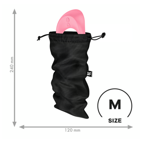 Мешочек для хранения секс игрушек черный Treasure Bag M Satisfyer