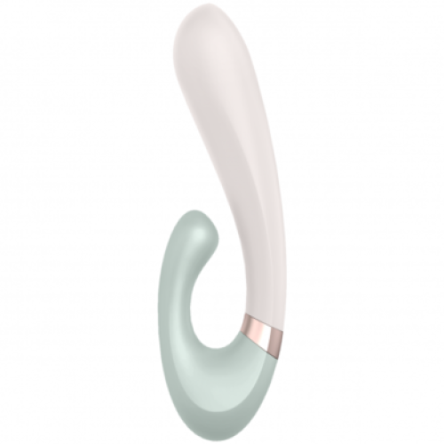 Смарт-вибратор с функцией нагрева мятный Heat Wave Satisfyer
