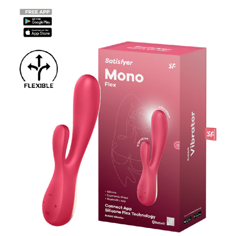 Смарт-вибратор красный Mono Flex Satisfyer