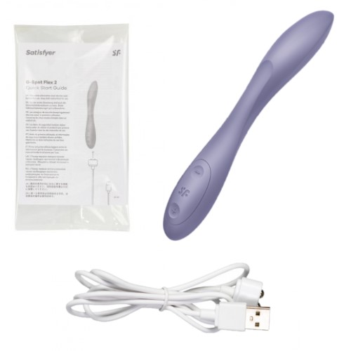 Гибкий вибратор для точки G сиреневый G-Spot Flex 2 Satisfyer