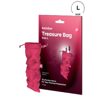 Мешочек для хранения секс игрушек розовый Treasure Bag, L Satisfyer