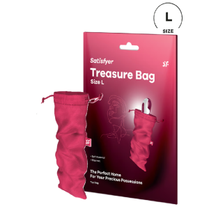 Мешочек для хранения секс игрушек розовый Treasure Bag, L Satisfyer
