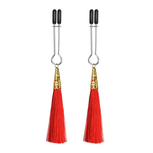Зажимы для сосков Glamor Tassel Nipple Clamp Red