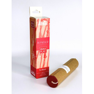 Низкотемпературная свеча Wax Play Bondage To Blaze с ароматом сливы и сакуры (иной угол)