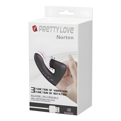 Перезаряжаемая вибронасадка на палец Pretty Love Norton