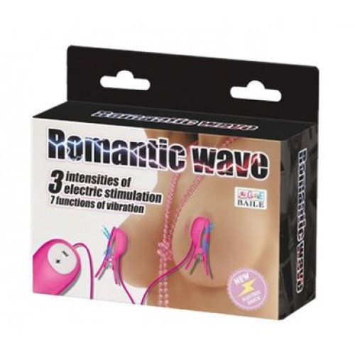 Зажимы для сосков и вибрацией Romantic Wave Baile