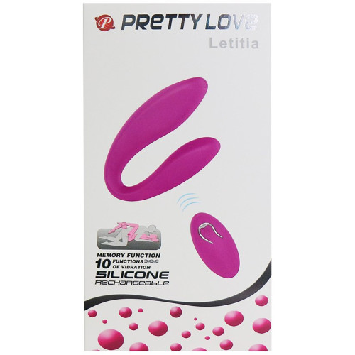 Парный вибромассажер с пультом Pretty Love Letitia