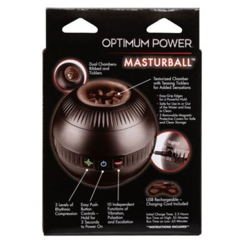 Оригинальный двухсторонний мастурбатор в виде шара Optimum Power Masturball
