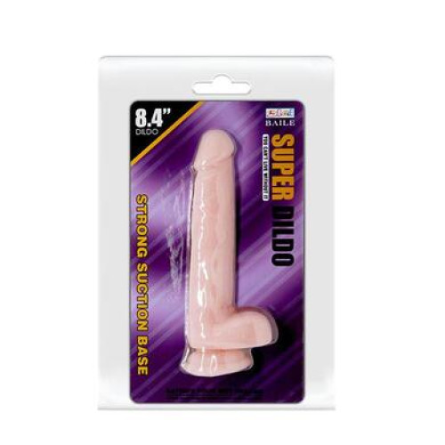 Реалистичный фаллоимитатор на присоске Baile Super Dildo 19,5 см