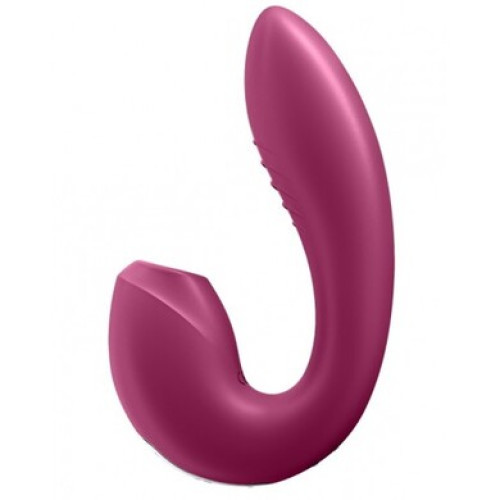 Смарт-вибратор с вакуумно-волновым стимулятором клитора розовый Sunray Satisfyer